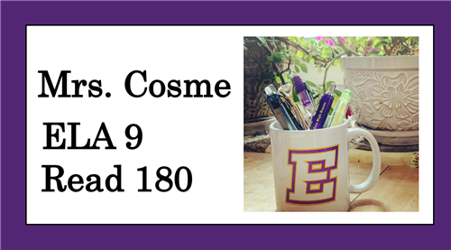 Mrs. Cosme ELA 9 Read 180